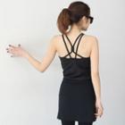 Strappy-back Sleeveless Sports Top
