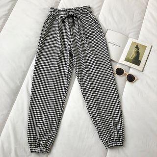 Two Tone Argyle Cropped Pants