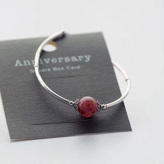 Sterling Silver Crystal Bangle