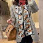 Cat Silk Narrow Scarf Almond - One Size