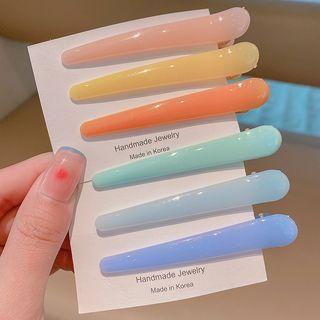 Set Of 3: Droplet Plastic Hair Clip