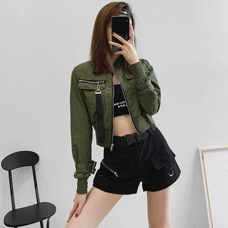 Buckled-accent Light Jacket