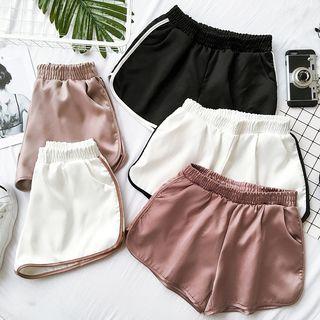 Color-block Loose-fit Shorts