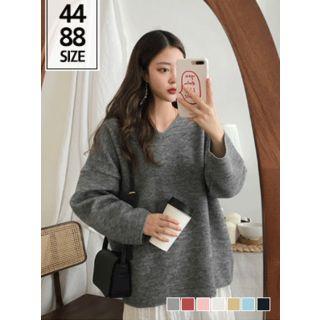 V-neck Loose-fit Textured Top