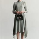 Tie-back Ruffled A-line Dress