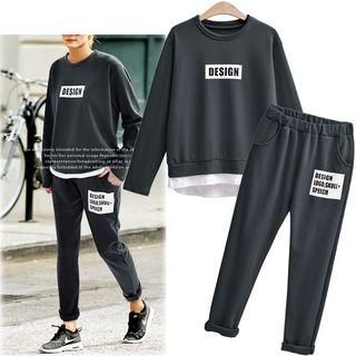 Set: Mock Two Piece Pullover + Sweatpants