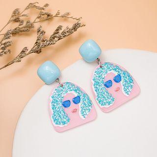 Ice Cream / Cartoon / Zebra Print Acrylic Dangle Earring