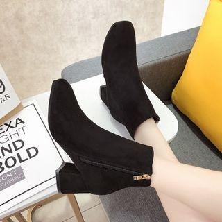 Chunky Heel Shot Boots (various Designs)