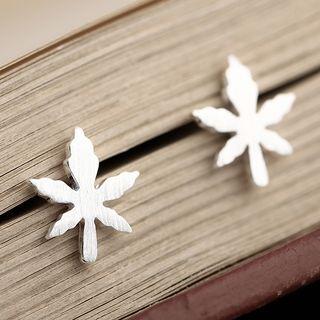 Metal Leaf Earring As Shown In Figure - One Size