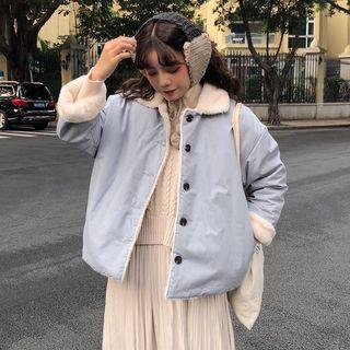 Buttoned Coat Blue - One Size