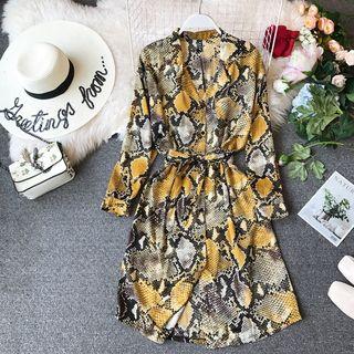 Animal Print Shirtdress