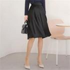 Tall Size Pleated A-line Skirt