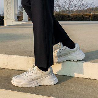 Couple Faux-leather Sneakers