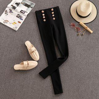 Double Breasted Skinny Pants