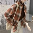 Plaid Shirt Plaid - Tangerine Red - One Size