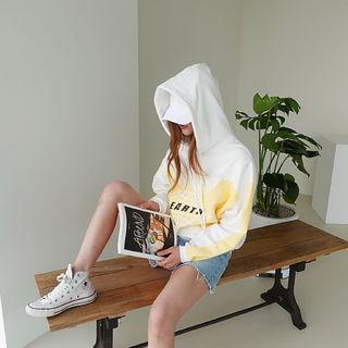 Letter Print Sweat Hoodie