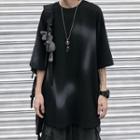 Short-sleeve Spray Print T-shirt