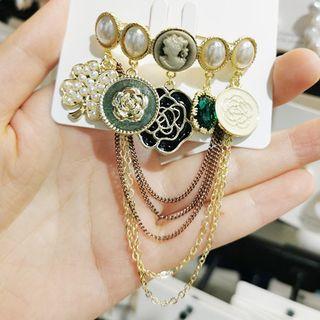 Retro Chained Brooch As Shown In Figure - One Size
