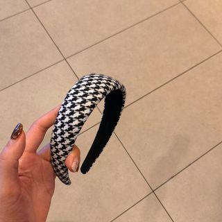 Houndstooth Padded Hair Band
