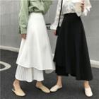 Asymmetric Chiffon A-line Maxi Skirt