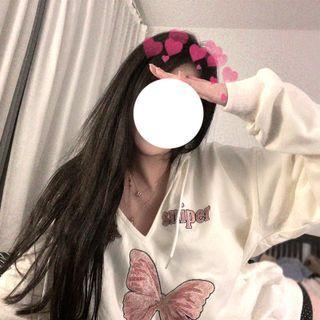 Butterfly Letter Embroidered Hoodie