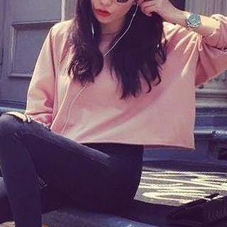 Cropped Long-sleeve T-shirt
