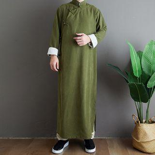Long-sleeve Plain Traditional Chinese Top