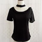 Short Sleeve Choker T-shirt