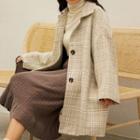 Plaid Shirt Jacket Almond - One Size