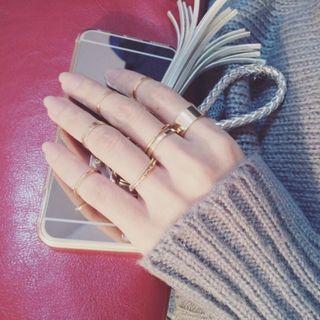 Set Of 10: Stackable Rings
