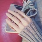 Set Of 10: Stackable Rings