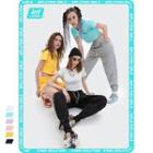 Short-sleeve Plain Crop T-shirt In 6 Colors