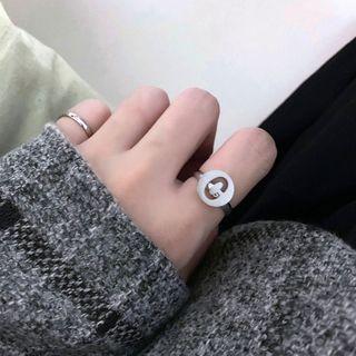 Alphabet Stainless Steel Ring