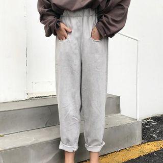 Straight-fit Buttoned Pants