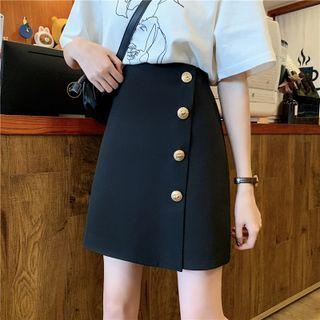 Single Breasted A-line Skirt