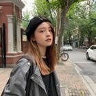 Stud Beret Hat Black - One Size