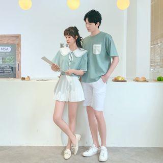 Couple Matching Short-sleeve Shirt / T-shirt / Shorts / Set
