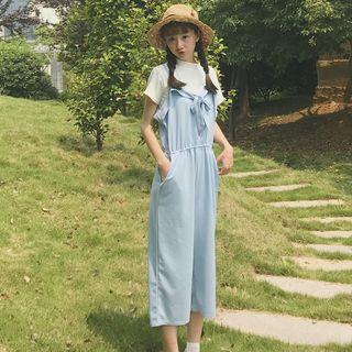 Capri Spaghetti Strap Dungaree