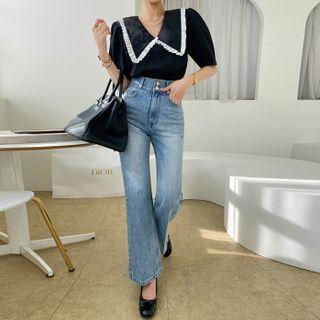 Chelsea-collar Frilled Blouse