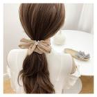 Ruched Large Bow Hair Clip