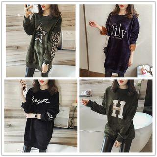 Oversized Velvet Sweatshirt
