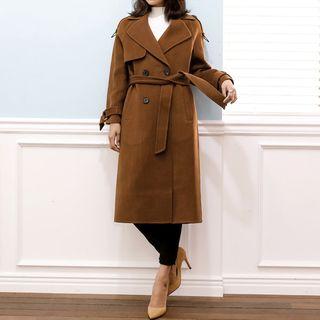 Flap-front Handmade Wool Coat