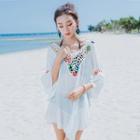 Crochet Trim Beach Cover-up