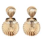 Sea Shell Drop Earring 1 Pair - Gold - One Size