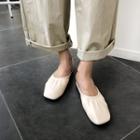 Round-neck Banded-detail Flats