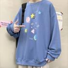 Space Print Sweatshirt