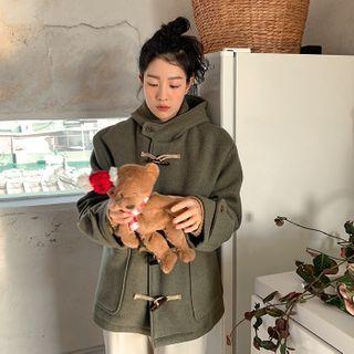 Hooded Woolen Duffle Jacket