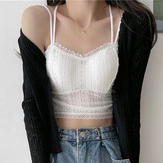 Sheer Cardigan / Strappy Top