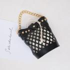 Studded Cutout Bucket Bag With Strap