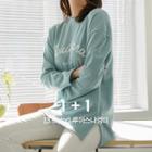 [v Lyou] Set Of 2: Letter Slit-side T-shirt